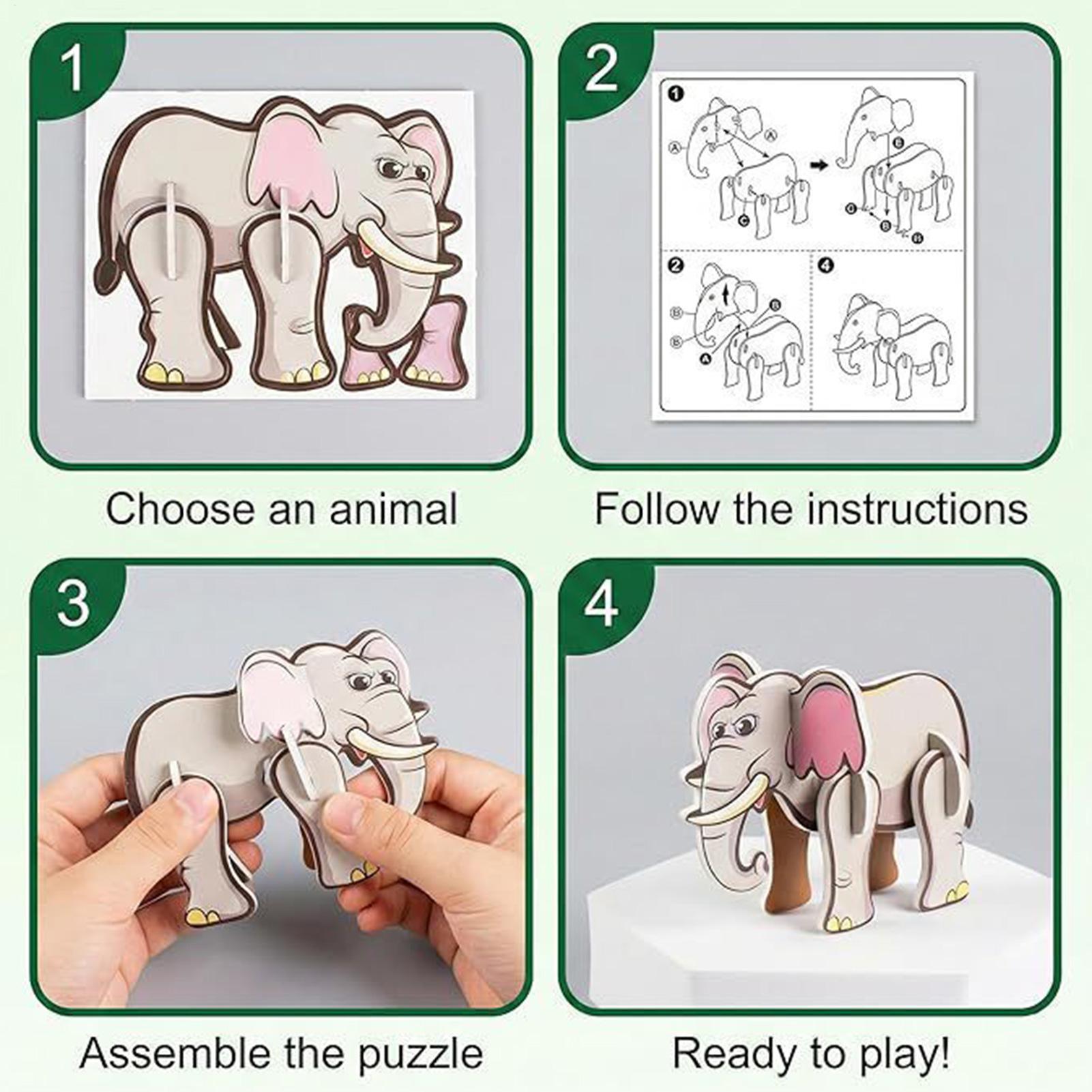 Kids Education Fun - Çocuklar İçin 3D Karikatür Bulmacalar 7