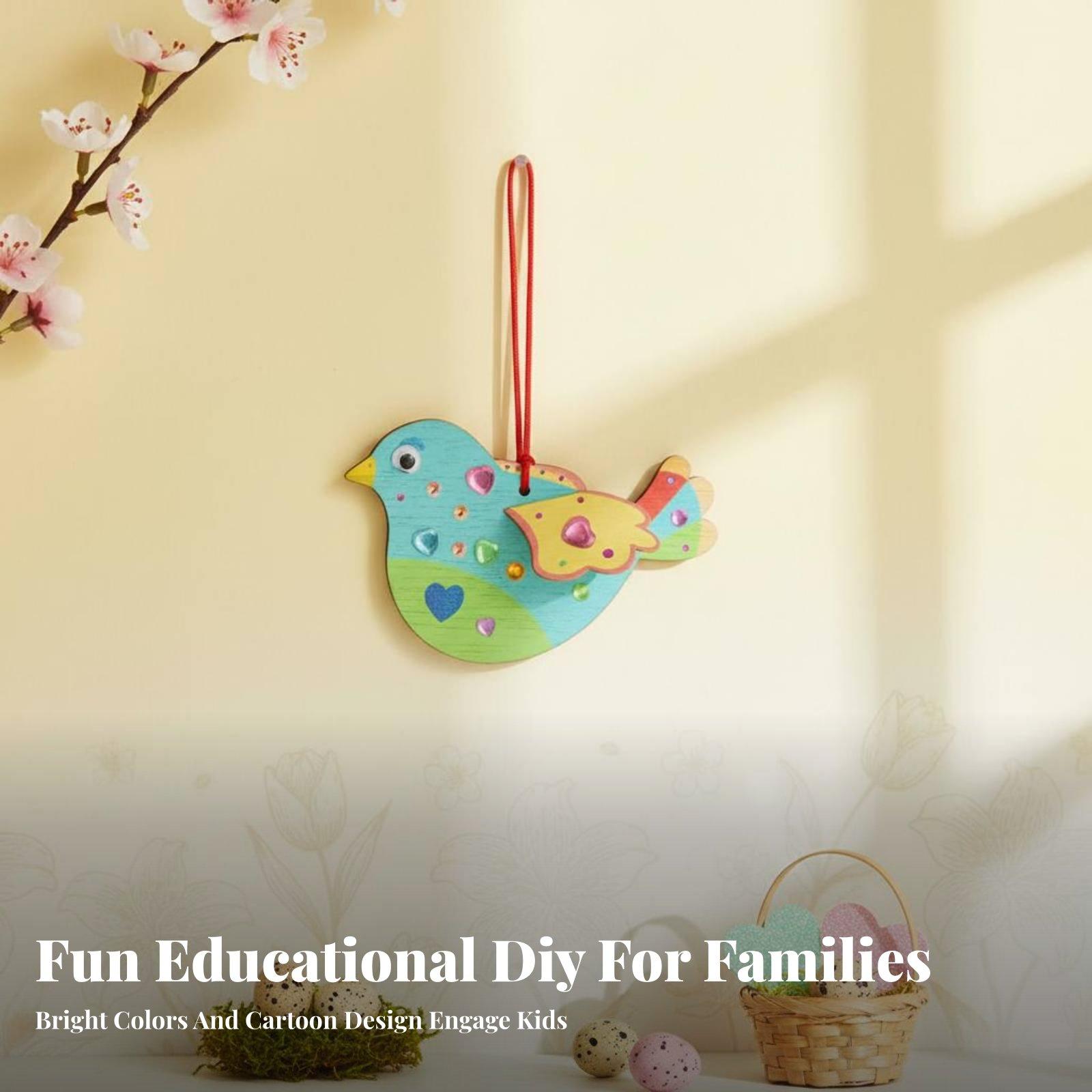 Ahşap Kuş Süsü DIY El İşi Seti - Kids Education Fun incelemesi ve fiyatı