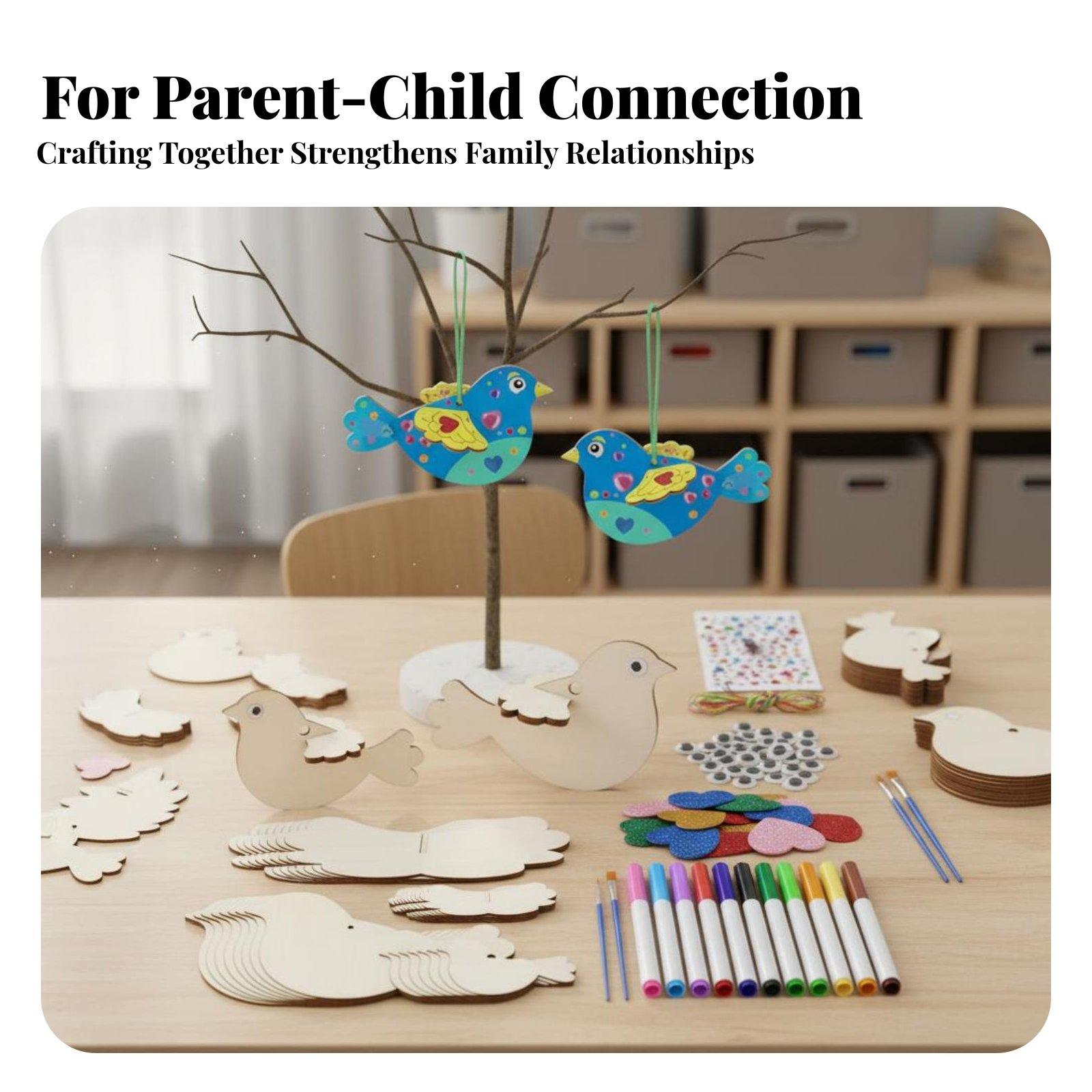 Ahşap Kuş Süsü DIY El İşi Seti - Kids Education Fun incelemesi ve fiyatı